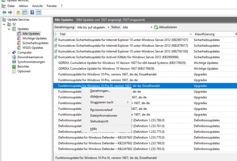 Команды wsus windows 10