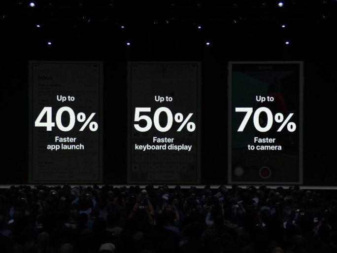  iOS 12: Apple improves performance (Image: Apple) 